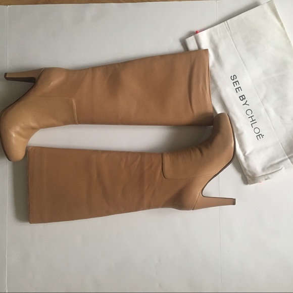 🆕SEE BY CHLOÉ Nappa Baby Leather Boots - Picture 4 of 8